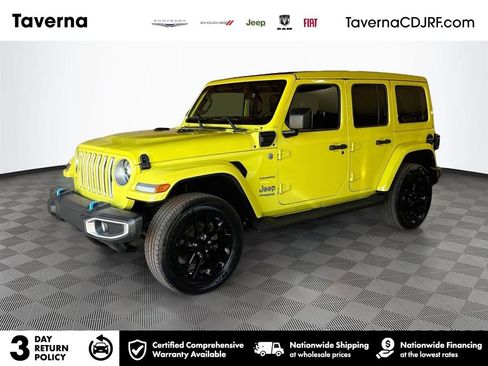 Certified 2022 Jeep Wrangler Unlimited Sahara w/ Cold Weather Group AWD/4WD image 1
