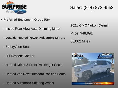Used 2021 GMC Yukon Denali w/ Denali Ultimate Package AWD/4WD image 12