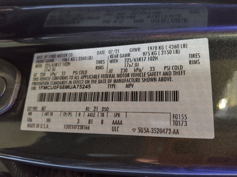 Used 2021 Ford Escape S FWD image 33