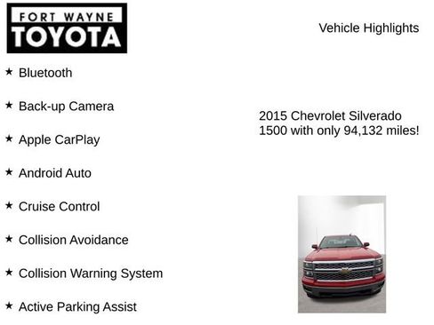 Used 2015 Chevrolet Silverado 1500 LT w/ LT Convenience Package image 8