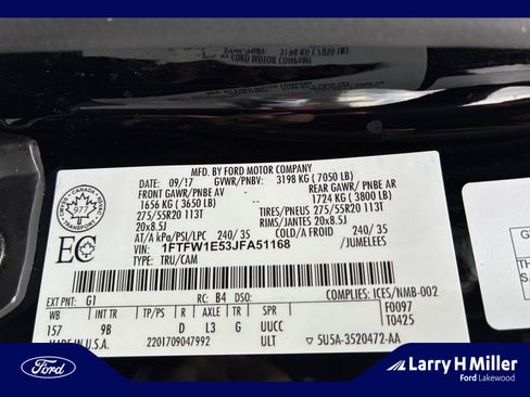 Used 2018 Ford F150 Platinum w/ Technology Package image 25