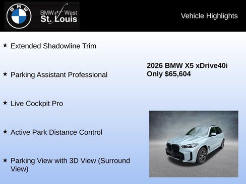 Used 2026 BMW X5 xDrive40i w/ M Sport Package AWD/4WD image 25