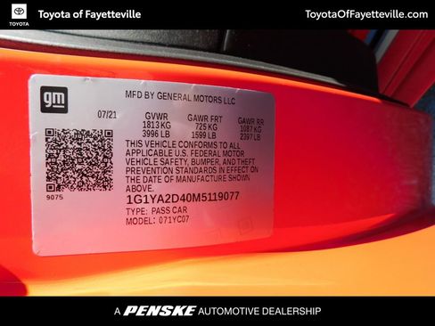 Used 2021 Chevrolet Corvette Stingray Coupe w/ 1LT RWD image 11