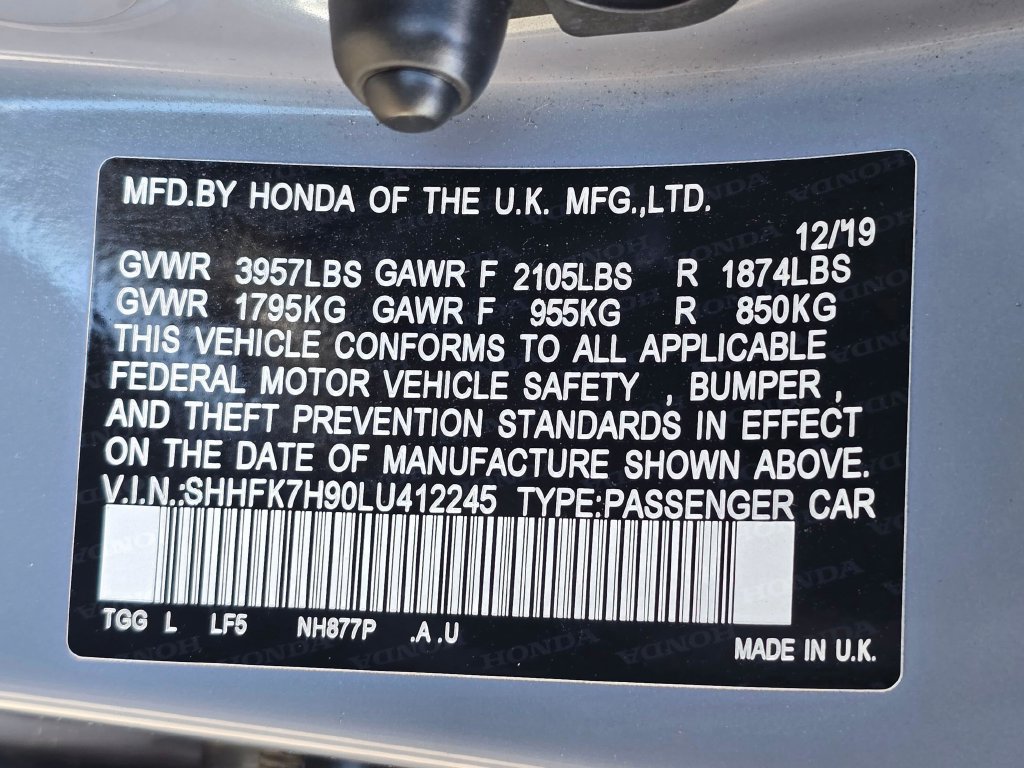 Used 2020 Honda Civic Sport Touring image 32