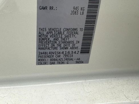 New 2025 Nissan Altima 2.5 SV w/ SV Special Edition Package image 15