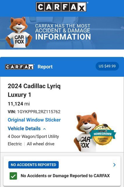Used 2024 Cadillac Lyriq Luxury AWD/4WD image 5
