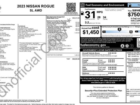 Certified 2023 Nissan Rogue SL w/ SL Premium Package image 31
