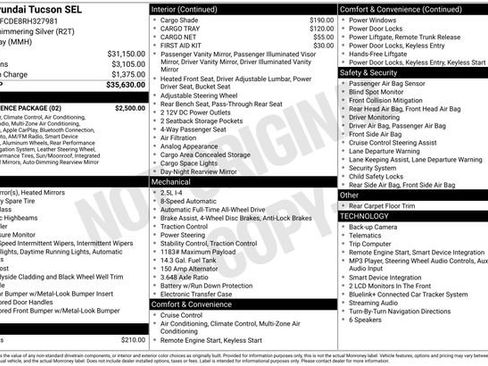 Certified 2024 Hyundai Tucson SEL w/ Convenience Package AWD/4WD image 10