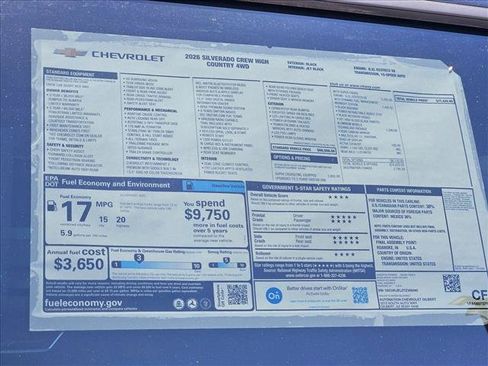 New 2026 Chevrolet Silverado 1500 High Country w/ Midnight Edition AWD/4WD image 17