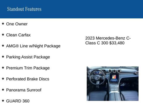 Certified 2023 Mercedes-Benz C 300 Sedan image 9