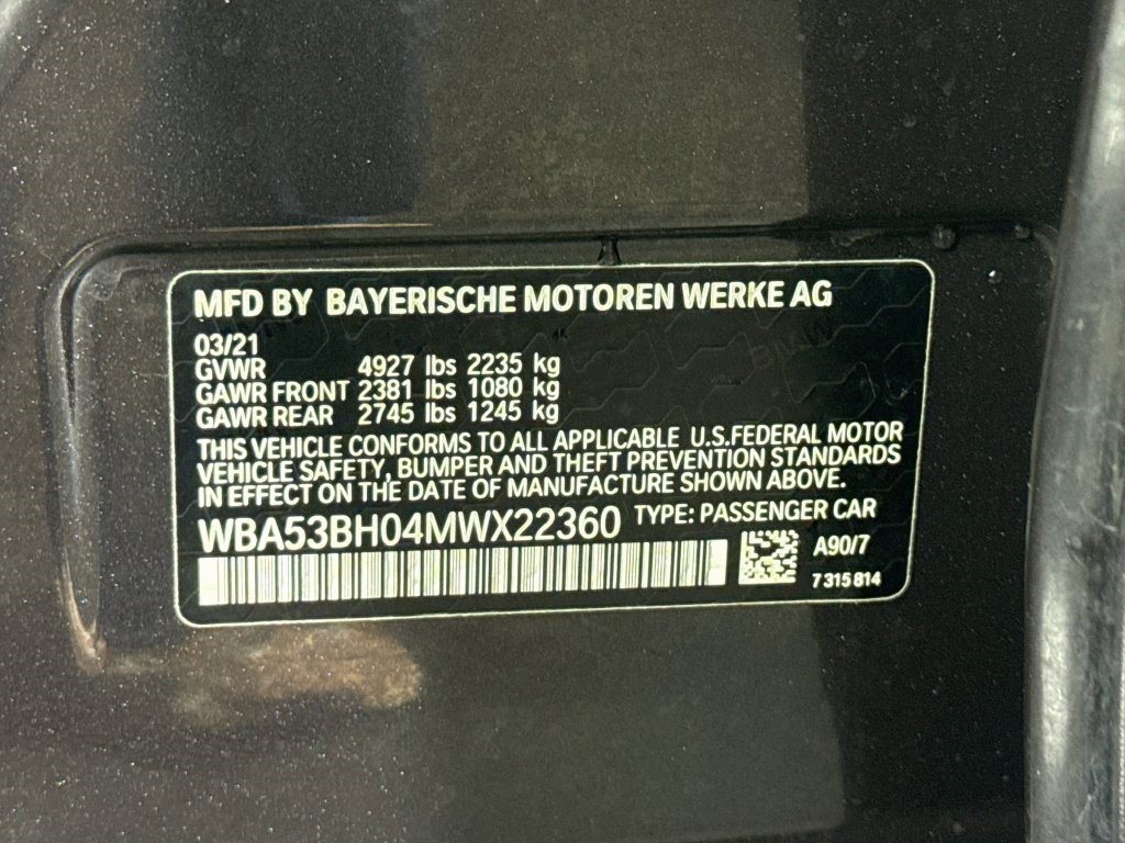Used 2021 BMW 530i w/ Premium Package RWD image 39