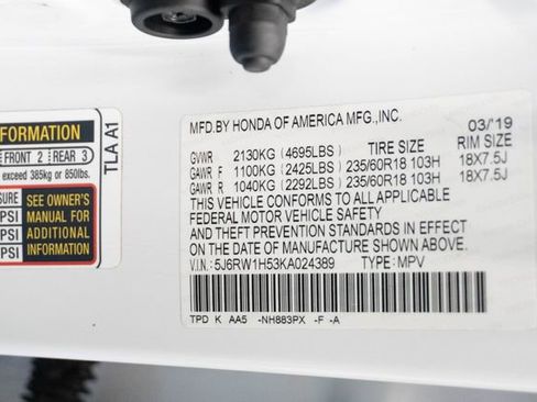 Certified 2019 Honda CR-V EX image 30