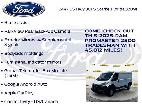 Used 2025 RAM ProMaster 2500 w/ Convenience Group FWD image 27