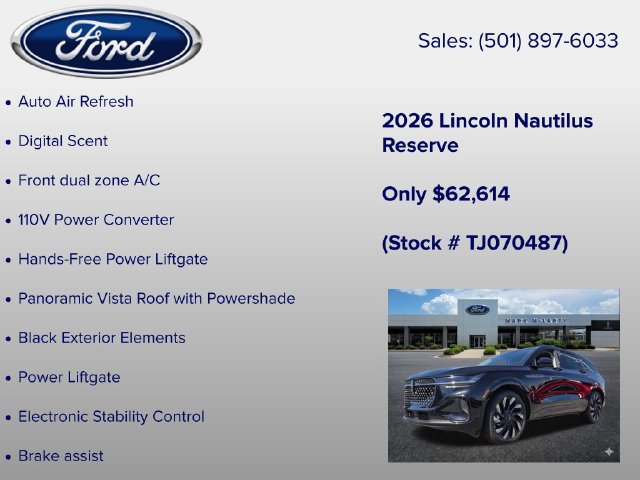 New 2026 Lincoln Nautilus Reserve AWD/4WD image 18