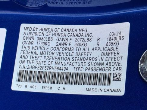 Used 2024 Honda Civic Sport image 32