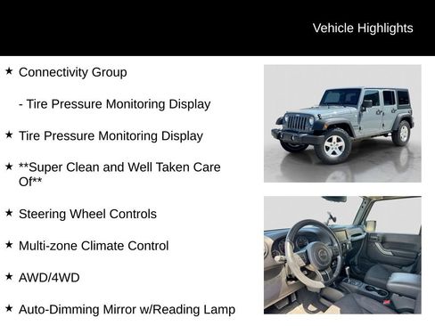 Used 2015 Jeep Wrangler Unlimited Sport w/ Quick Order Package 24S AWD/4WD image 11