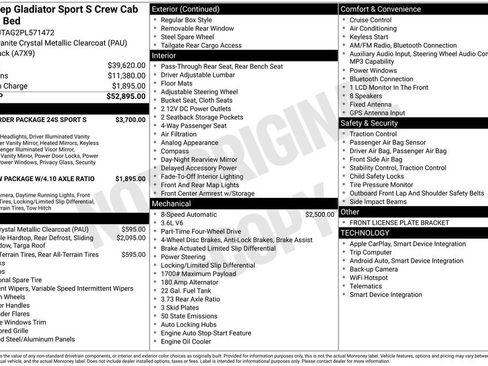 Used 2023 Jeep Gladiator Sport AWD/4WD image 2