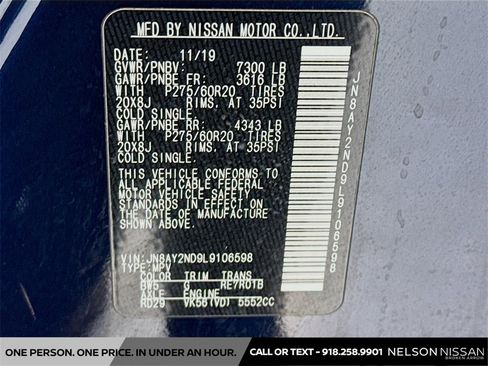 Used 2020 Nissan Armada SL w/ Premium Package image 35