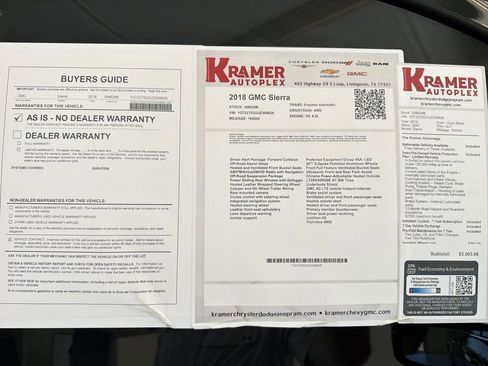 Used 2018 GMC Sierra 2500 SLT w/ Driver Alert Package AWD/4WD image 34