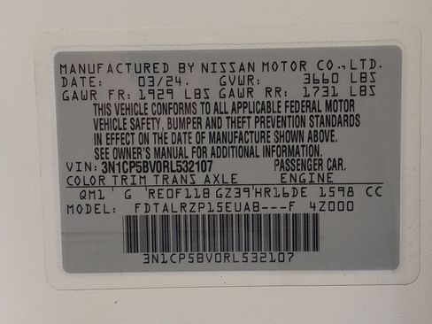 Used 2024 Nissan Kicks S FWD image 33