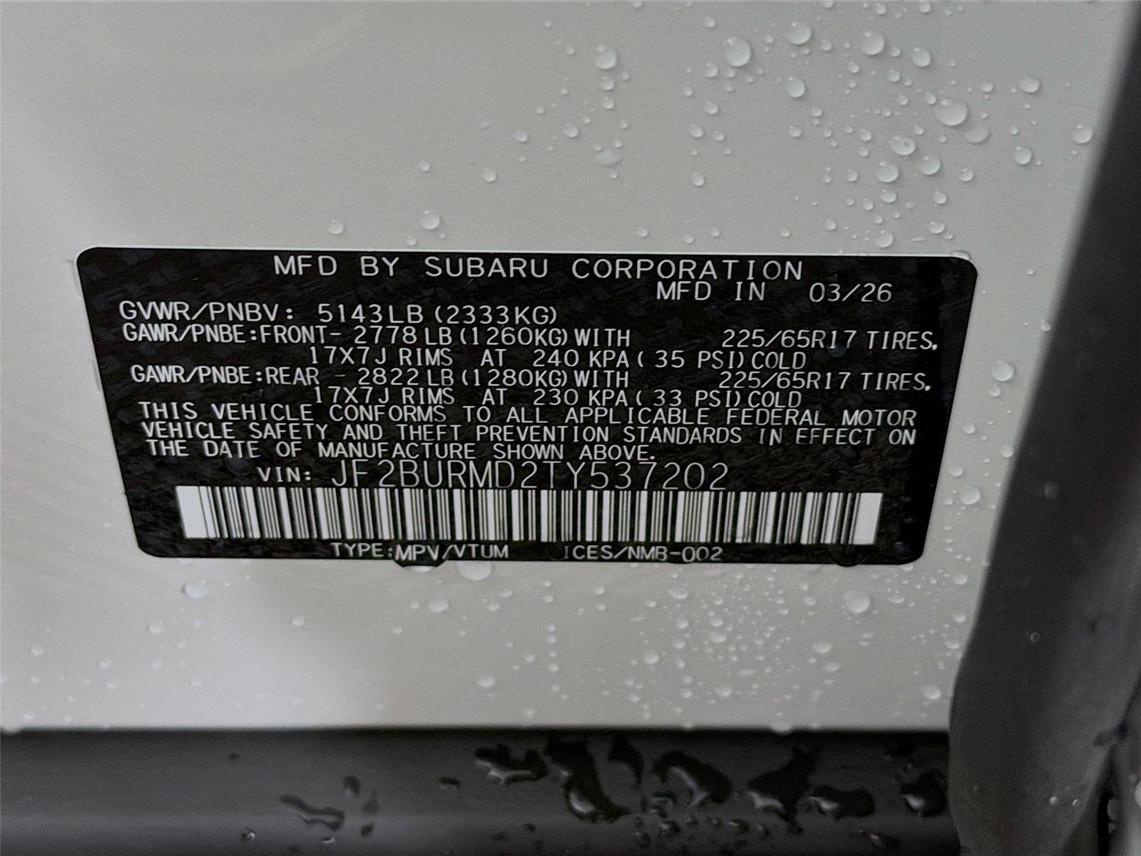 New 2026 Subaru Outback Wilderness AWD/4WD image 36