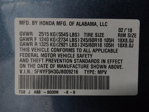 Used 2018 Honda Pilot EX image 33