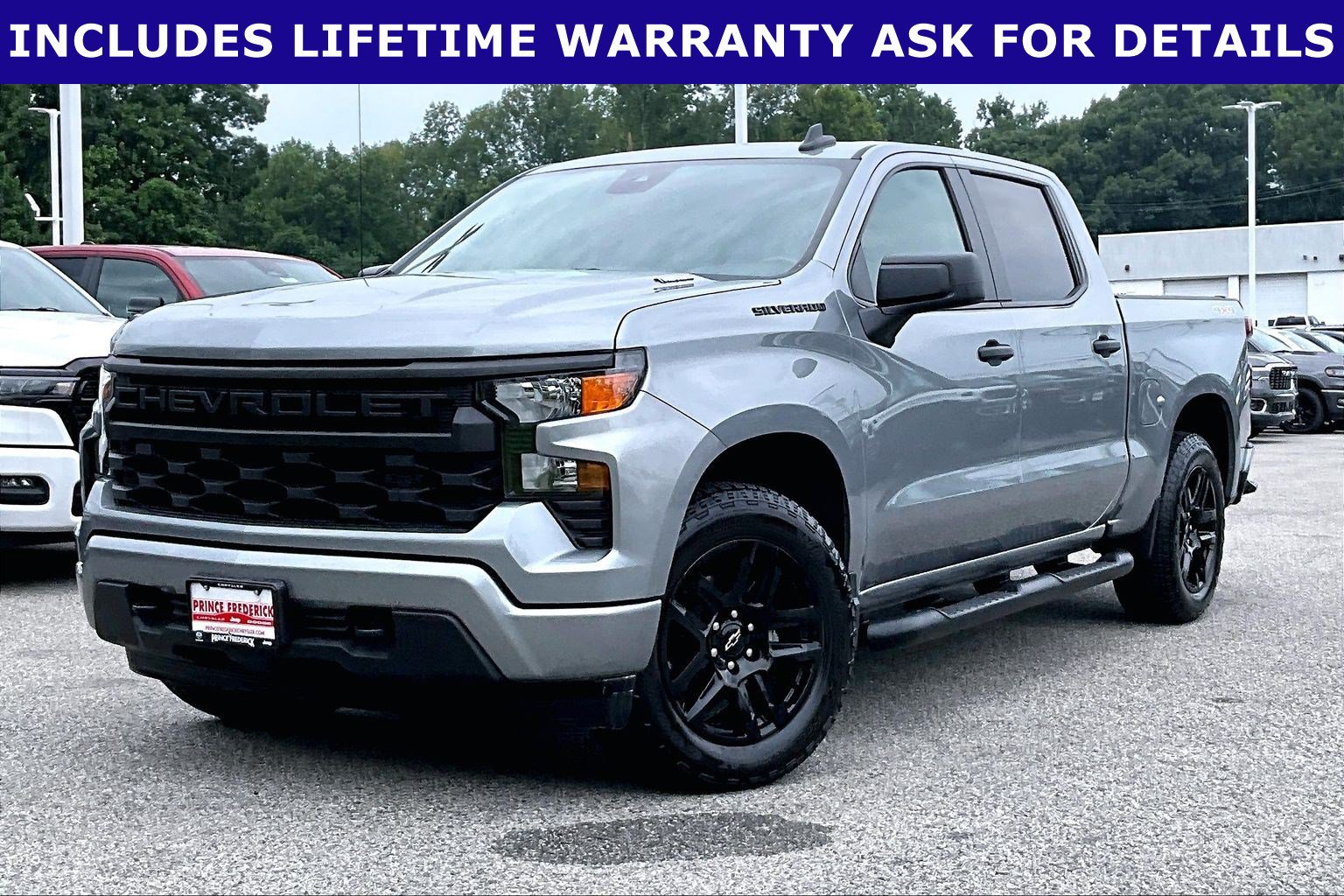 Used 2024 Chevrolet Silverado 1500 Custom w/ Turbomax Blackout Package AWD/4WD image 3