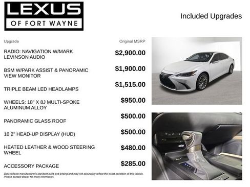 Used 2020 Lexus ES 350 Ultra Luxury w/ Accessory Package FWD image 4