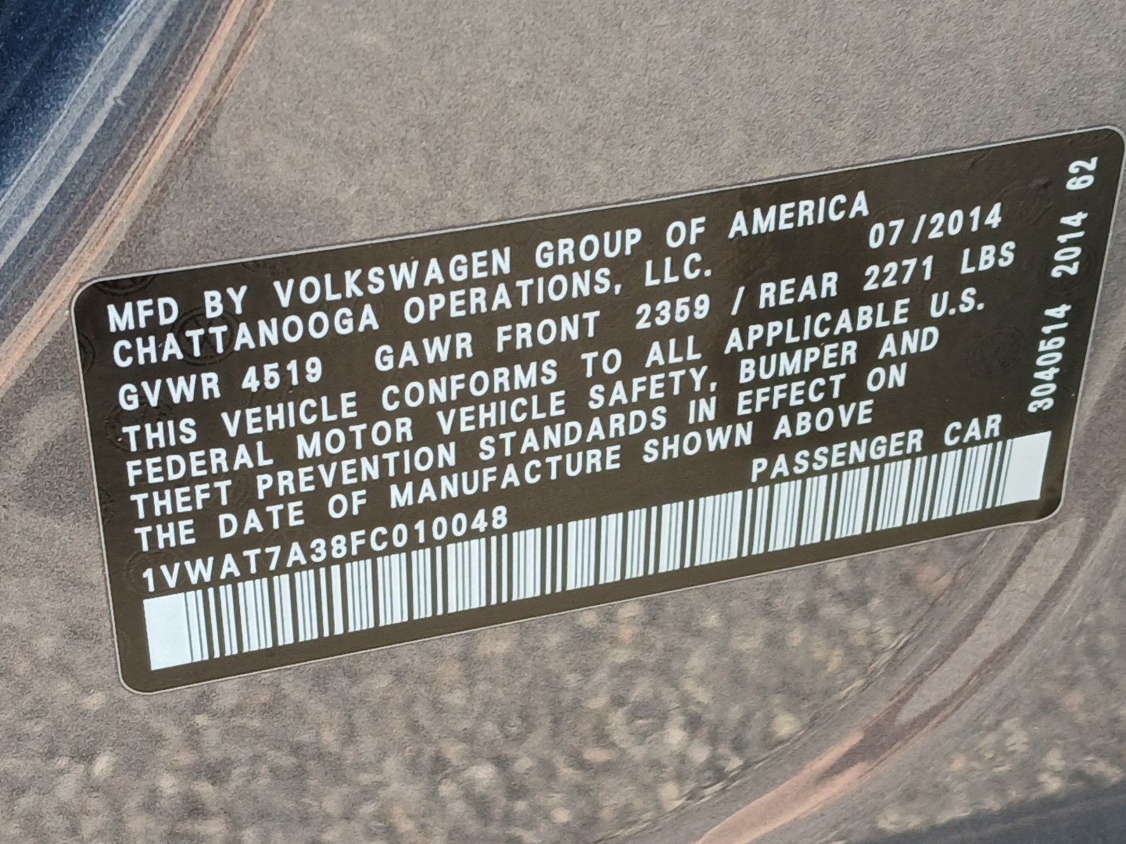 Used 2015 Volkswagen Passat 1.8T Wolfsburg Edition FWD image 16