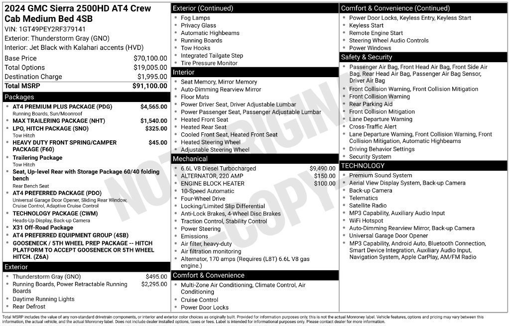 Used 2024 GMC Sierra 2500 AT4 w/ AT4 Premium Plus Package AWD/4WD image 2
