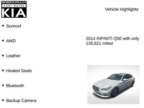 Used 2014 INFINITI Q50 Premium w/ Spare Tire Package AWD/4WD image 7