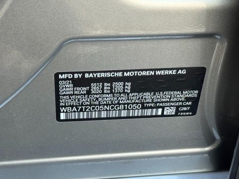 Used 2022 BMW 740i w/ M Sport Package RWD image 48