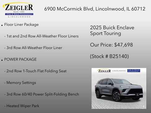 New 2025 Buick Enclave Sport Touring w/ Super Cruise Package FWD image 6