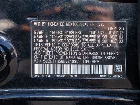 Certified 2024 Honda HR-V Sport image 35