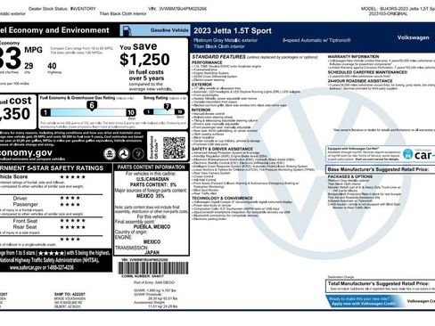 Used 2023 Volkswagen Jetta Sport image 3
