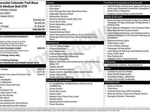 New 2025 Chevrolet Colorado Trail Boss image 10