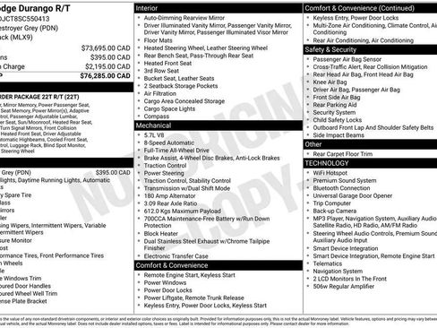 Used 2025 Dodge Durango R/T AWD/4WD image 2