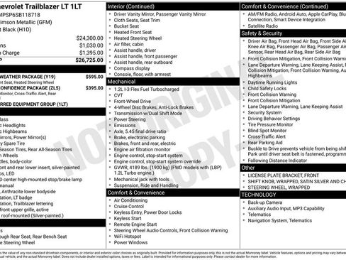 Used 2025 Chevrolet TrailBlazer LT w/ LT Cold Weather Package FWD image 52