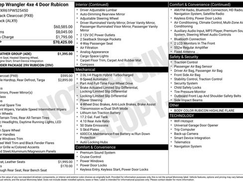 Used 2023 Jeep Wrangler Unlimited Rubicon 4xe w/ Cold Weather Group image 3