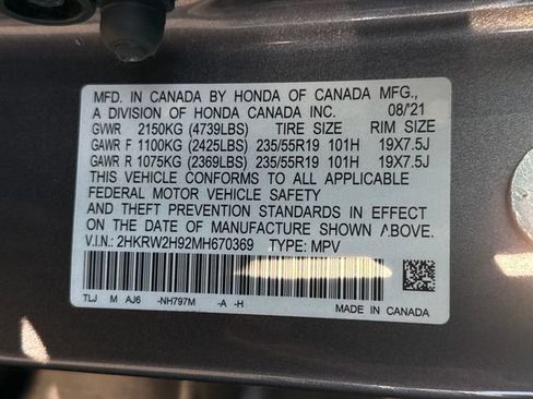 Used 2021 Honda CR-V Touring image 17
