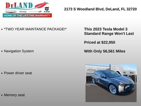Used 2023 Tesla Model 3 Standard Range image 2