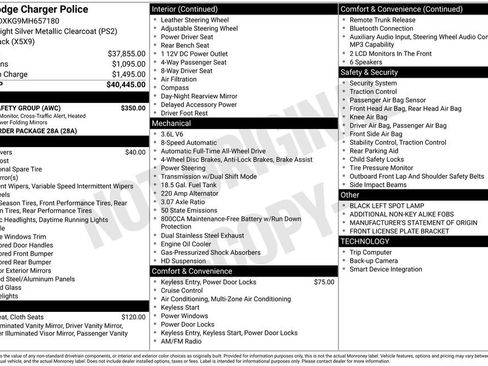 Used 2021 Dodge Charger Police w/ Fleet Safety Group AWD/4WD image 15