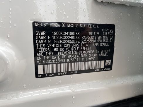 Certified 2026 Honda HR-V Sport image 12