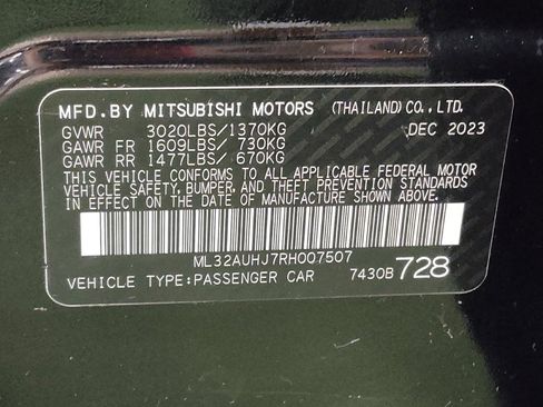 Used 2024 Mitsubishi Mirage ES FWD image 33