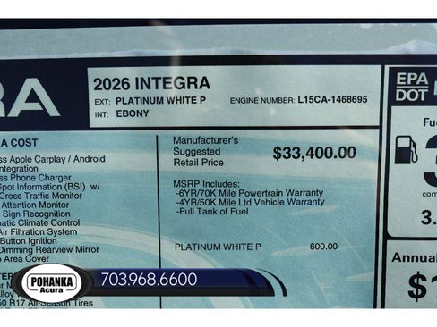 New 2026 Acura Integra Base image 36