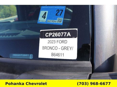 Used 2023 Ford Bronco Big Bend w/ Sasquatch Package AWD/4WD image 32