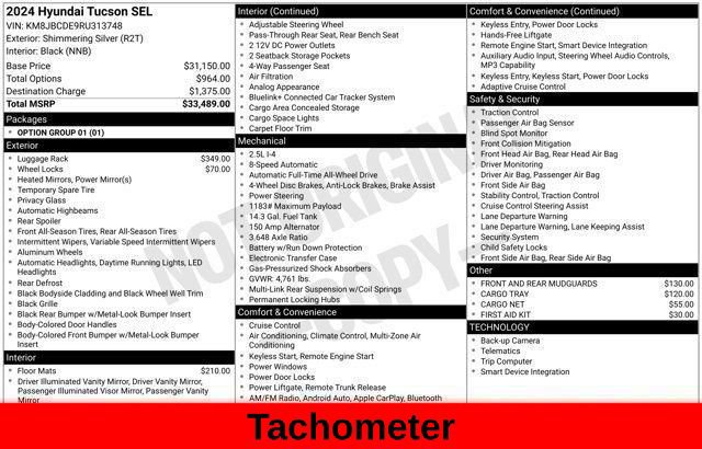 Used 2024 Hyundai Tucson SEL AWD/4WD image 56