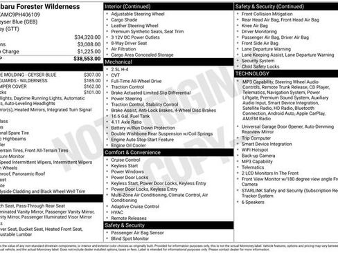 Used 2023 Subaru Forester Wilderness AWD/4WD image 4