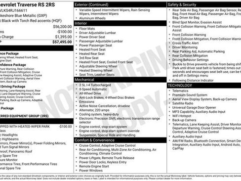 Used 2024 Chevrolet Traverse RS AWD/4WD image 5