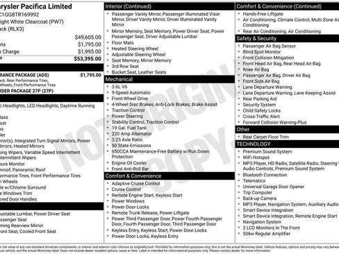 Used 2026 Chrysler Pacifica Limited w/ S Appearance Package FWD image 5